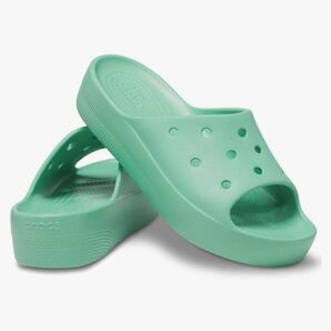 Crocsサンダル プラットフォーム スライド レディース24cm