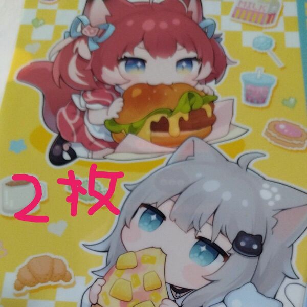 赤身かるび&Nachoneko クリアファイル全6種類コンプ計11枚セット