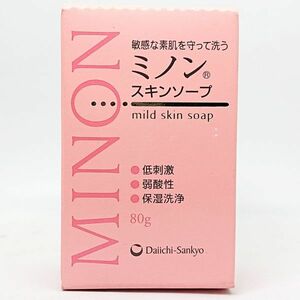 第一三共 ミノン 低刺激 弱酸性 保湿洗浄 スキンソープ 80g ☆新品未開封　送料220円　⑤