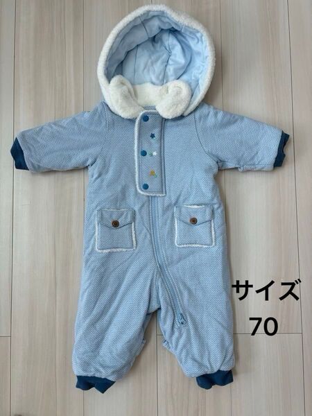 【美品】ファミリア familiar サイズ70 ジャンプスーツ 防寒