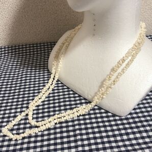 白珊瑚ロングネックレス アクセサリー necklace jewelry