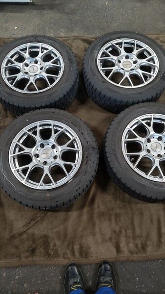ミニクーパー クロスオーバー 205/60/16 ダンロップWINTERMAX 社外アルミホイール 4本セット