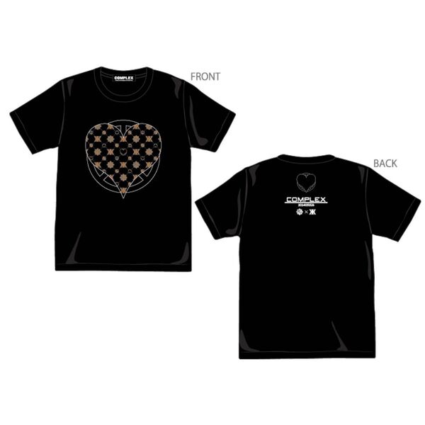COMPLEX 日本一心 モノグラムTシャツ Tシャツ 黒 ブラック