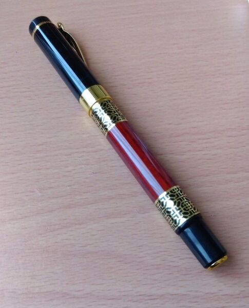 万年筆 & インク セット♪ 吸入式 BLACKINK 筆記用具 ペン