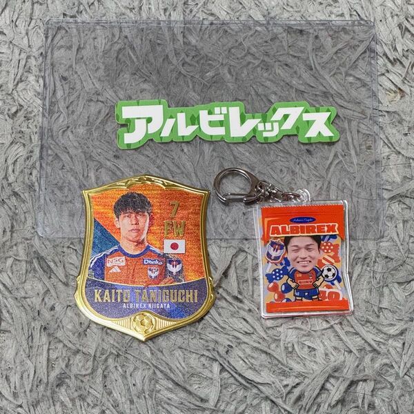 アルビレックス新潟 グッズセット 谷口海斗 石山青空 ステッカー キーホルダー