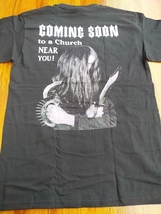 BURZUM coming soon to a church near you! Tシャツ aske 黒M / mayhem darkthrone xasthur Sunn O))) nachtmystium bathory blasphemy_画像5