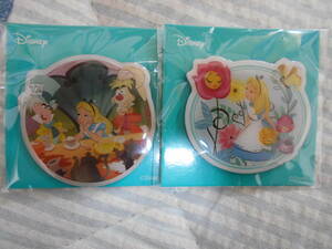  Disney Christmas ornament lot pin badge 2 kind set mystery. country. Alice number 3