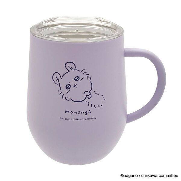 ★再出品承ります★【未使用】ちいかわ 蓋つきステンレスマグ(ごろん モモンガ パープル)1点 マグカップ
