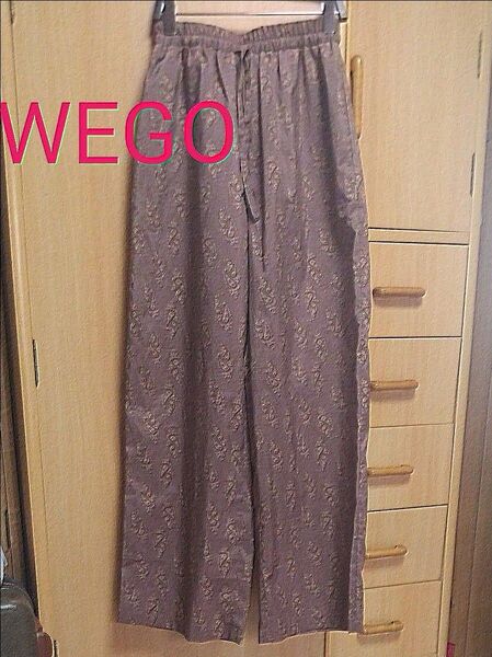 WEGO ウィゴー ペイズリー柄 ワイドパンツ