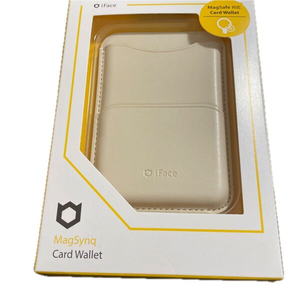 Hamee MagSafe対応 カードウォレット IFACE MAGSYNQ (オフホワイト) 41-968840