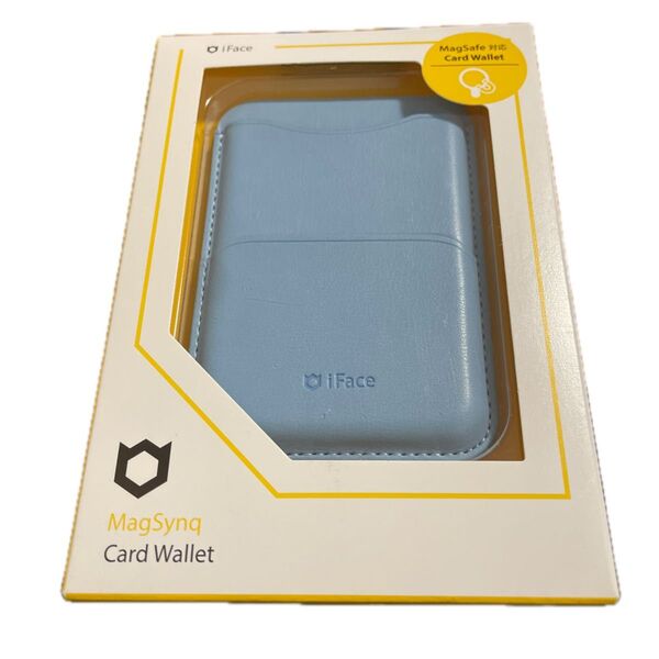 Hamee MagSafe対応 カードウォレット IFACE MAGSYNQ (ペールブルー) 41-968871