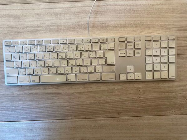 Apple純正キーボードUSBポート付き 一部ジャンク品 A1243 ホワイト白