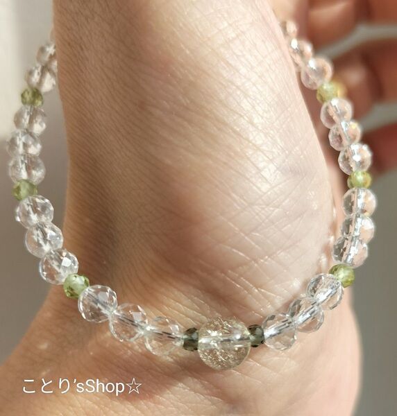 最強 パワーストーン リビアングラス モルダバイト 隕石 ペリドット 水晶 ブレス 別次元 本物 異次元 次回より値上げになります