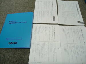 サピックス　国語　 語彙力完成プリント（ファイル付き）（SS特訓14回/冬期講習6回/正月特訓4回）/慶應知識問題　2018年度　書き込み小