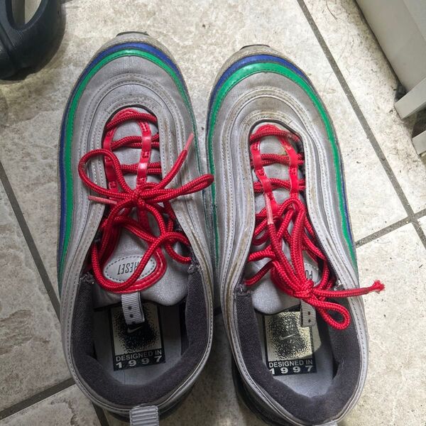 Nike Air Max 97 グレー/レッド/グリーン/ブルー US 9