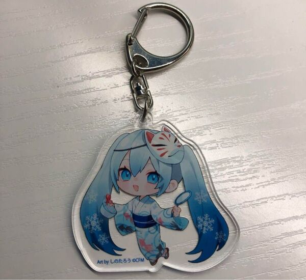 雪ミク お祭り アクキー しのたろう アクリルキーホルダー