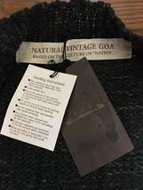 NATURAL VINTAGE、GOA（goa ゴア）ニットカーディガン、ブラック_画像3