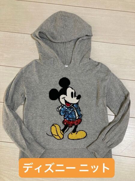 GAP KIDS Disney ミッキー フード付き ニットSサイズ(120cm)