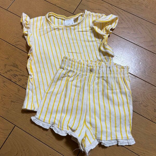 ZARA baby ノースリーブ セットアップ ストライプ