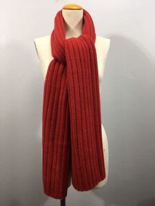 malo CASHMERE100% CARBLE KNIT MUFFLER MADE IN ITALY/マーロカシミヤ100%ケーブル編みマフラー