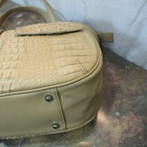 RODANIA CROCODILE LEATHER HAND BAG MADE IN VIETNAM/ロダニアクロコダイルレザーハンドバッグ_画像6