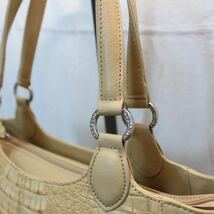 RODANIA CROCODILE LEATHER HAND BAG MADE IN VIETNAM/ロダニアクロコダイルレザーハンドバッグ_画像4