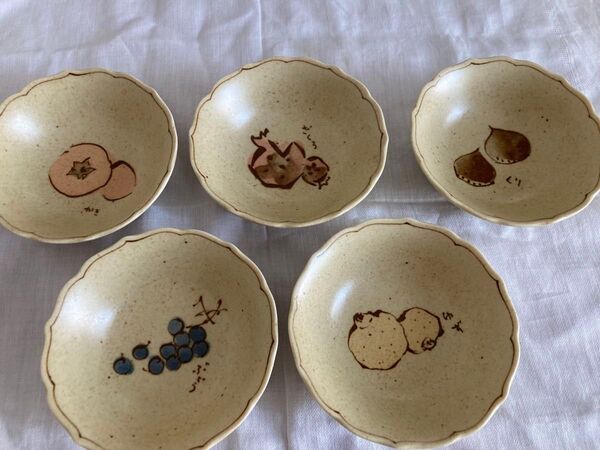 【美品】小鉢 5客 たち吉 橘吉 和食器 小皿