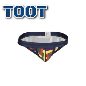 マルチブロック ビキニ M ネイビー