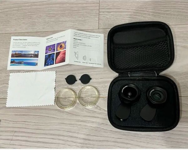スマホ用拡大レンズ 2-IN-1 photo lens ケース付き