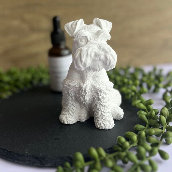 アロマストーン アロマディフューザー ハンドメイド 犬 いぬ シュナウザー 動物