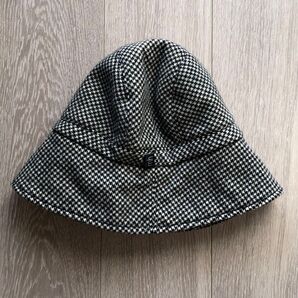 美品 misaharada ミサハラダ 千鳥格子 バケットハット ハウンドトゥース