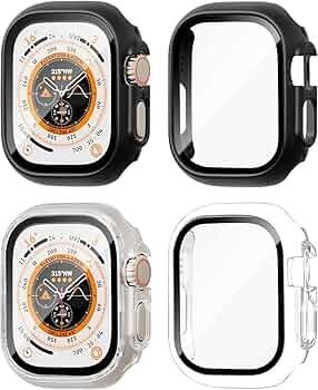 【2枚セット】 Apple Watch Ultra 用 ケース 49mm 一体型 全面保