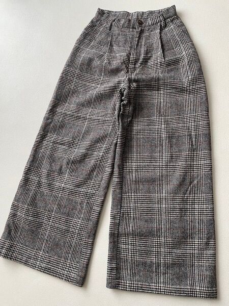 titiva チェック柄ハイウエストワイドパンツ
