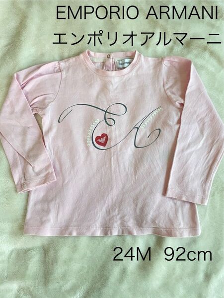 EMPORIO ARMANIエンポリオアルマーニ ロンTカットソー長袖シャツ 24M 92cm