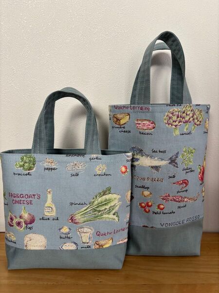 1A ミニトートバッグ 2枚セット ハンドメイド