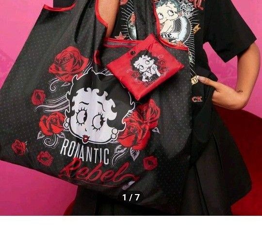 Betty Boop x SHEIN エコバッグ ブラック