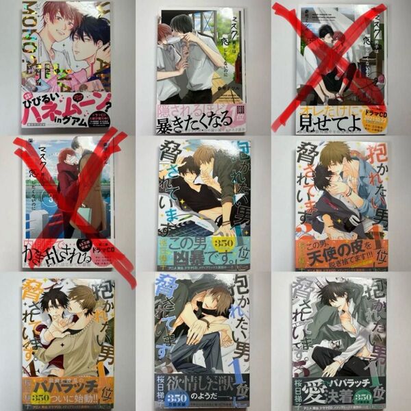好きな2冊を選んで700円! 続!俺たちナマモノ?です/マスク男子は恋したくないのに/抱かれたい男1位に脅されています。