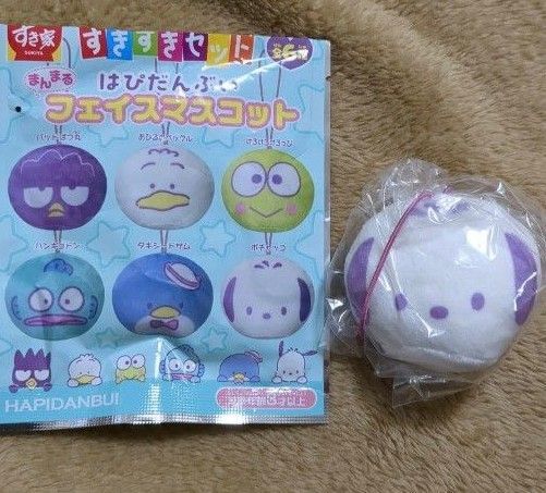 すき家 すきすきセット まんまる はぴだんぶい フェイスマスコット ポチャッコ