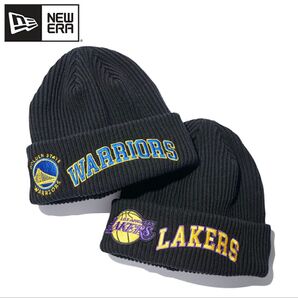 ★ New Era ニューエラ RIBCUFF KNIT BLACK Golden State Warriors ニット帽