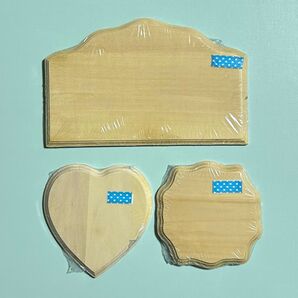 お値下げ中!¥2700→¥2000 トールペイント白木 プラーク3種セット