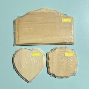 お値下げ中!¥2700→¥2000 トールペイント白木 プラーク3種セット