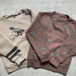 恐竜 トレーナー 2点セット 120