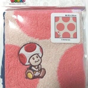 USJ限定 スーパーニンテンドーワールド キノピオ ミニタオル