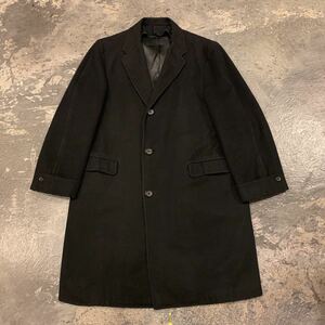 60s S&Q Clothiers Yorkeshire WOOL CHESTER COAT BLACK ヴィンテージ ビンテージ ウールチェスターコート ブラック アメトラ 50s トラッド