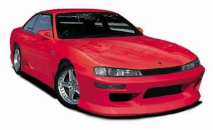 S14 シルビア 後期 アスレーシングスポーツ製 フロントバンパー FRP製白ゲル仕上げ・未塗装品