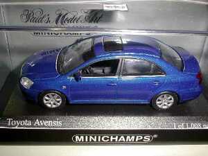 PMA 1/43 TOYOTA Avensis アヴェンシス 2002 (ブルーM)