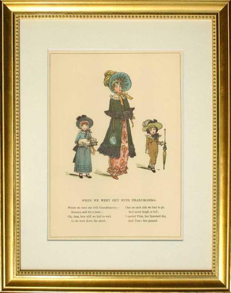 【特価】　≪　　ケイト グリーナウェイ　　≫　　オリジナル木版画　　　 MARIGOLD　GARDEN　ⅩⅡ　　1880年　　KATE GREENAWAY