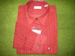 ◆ミラショーン(伊)◆綿１００％長袖シャツ レッド ４１ 新品