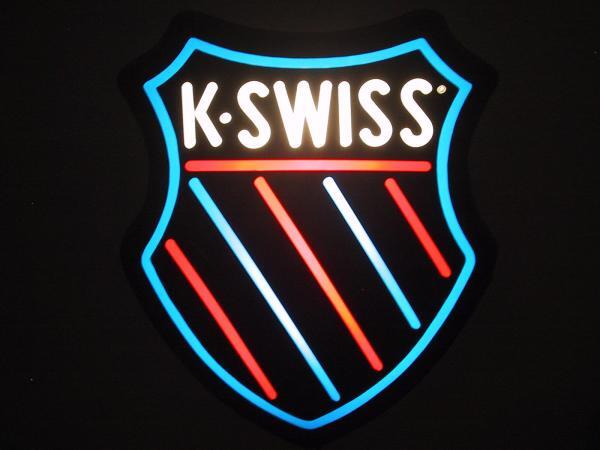 非売品 K・SWISS 店舗用サイン 電飾看板 K-SWISS
