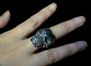  Indonesia * silver 925 made skull (...). ring (15-16 number )
